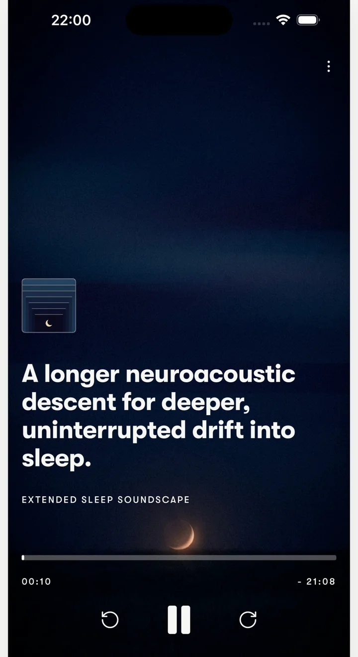 Stateshift Sleep screen