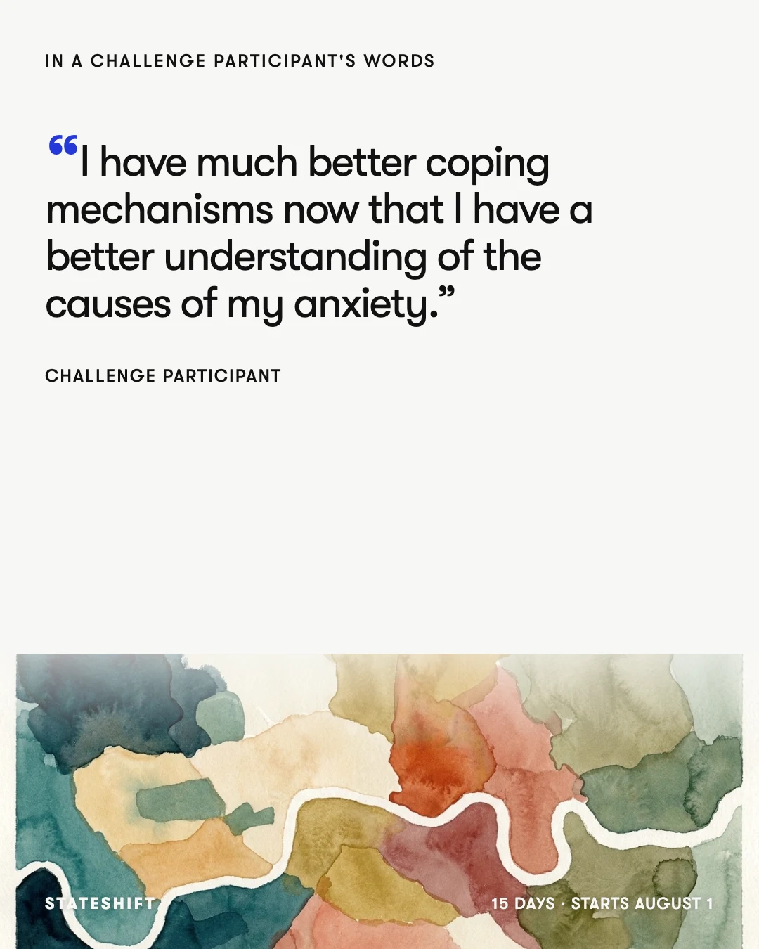 Permissioned Stateshift challenge participant quote ad